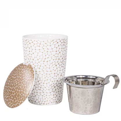 Stones fémszűrős porcelán bögre díszdobozban - Image 2
