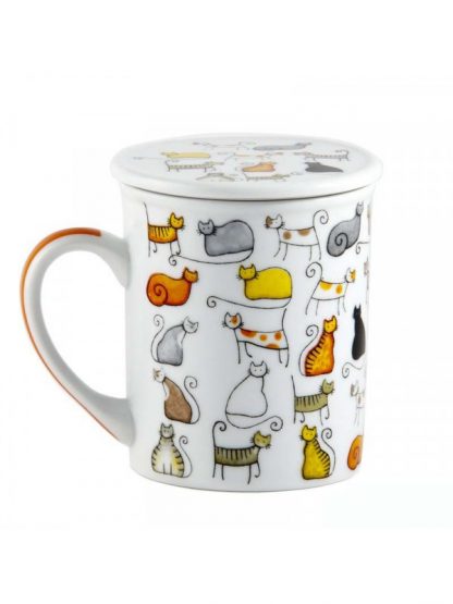 Dodo cicás fémszűrős porcelán bögre díszdobozban - Image 3