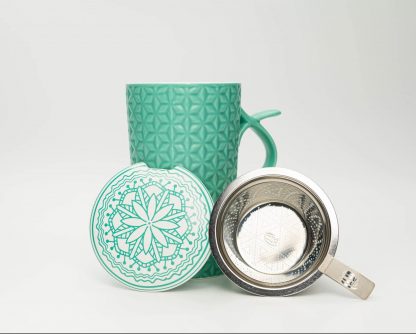Skadi fémszűrős porcelán bögre díszdobozban - Image 2