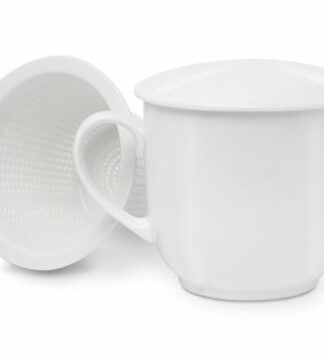 Porcelán bögre szűrővel