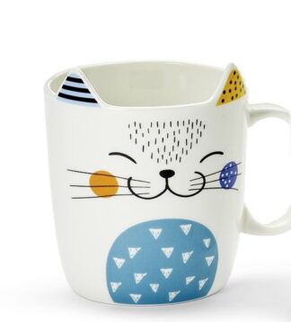 Lissy cicás porcelán bögre
