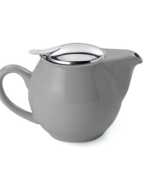 Saara grey shiny teáskanna fém szűrővel 0,5l