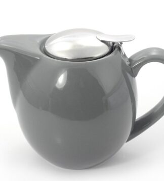 Saara grey shiny teáskanna fém szűrővel 0,9l