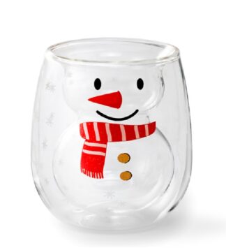 Snowman duplafalú pohár