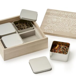 Tea Selection fa teatartó doboz