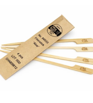 Papír teafilter tartó bambusz pálcika